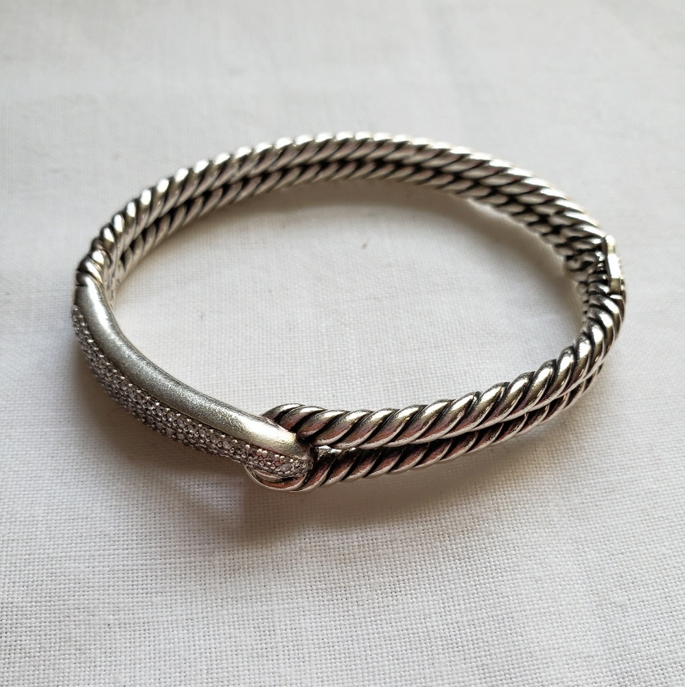 David Yurman Labyrinth Dia Single Loop Bracelet - image 5
